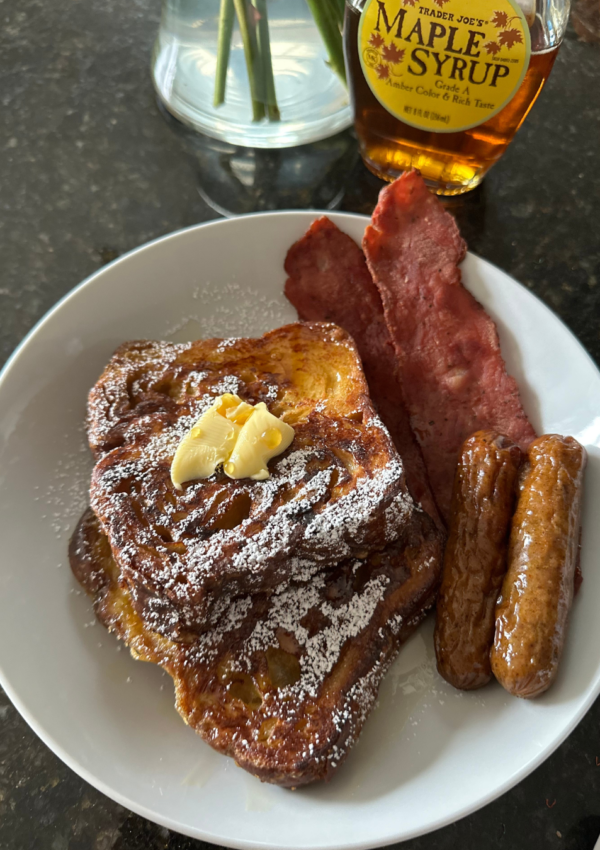 Warm Vanilla French Toast Recipe (On Croissant Bread)