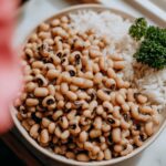 Black-Eyed Peas recipe served with rice, comforting family dinner idea