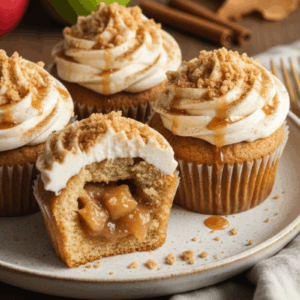Apple Pie Cupcakes with Cinnamon Cream Cheese Icing Recipe